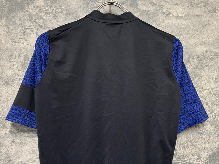 KD479 ラファ Rapha CLUBHOUSE MERCH MIDWEIGHT JERSEY 半袖 サイクルジャージ 黒 ネイビー S ※タグカット