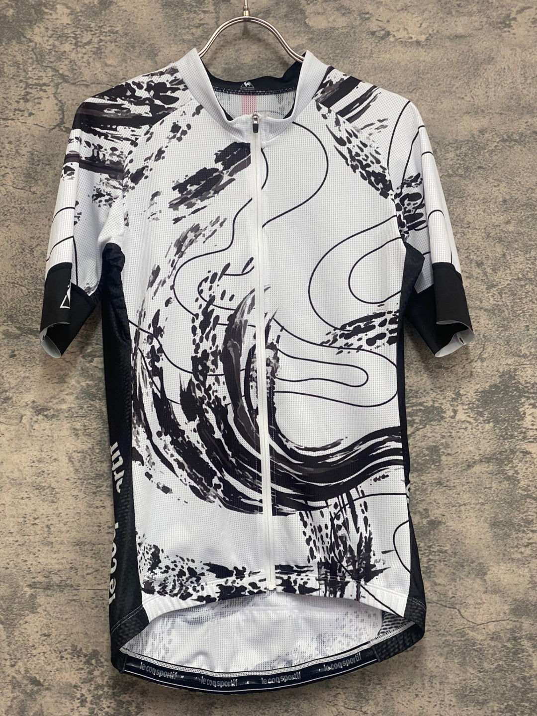 JN359 ルコックスポルティフ le coq sportif 半袖 サイクルジャージ 白 L