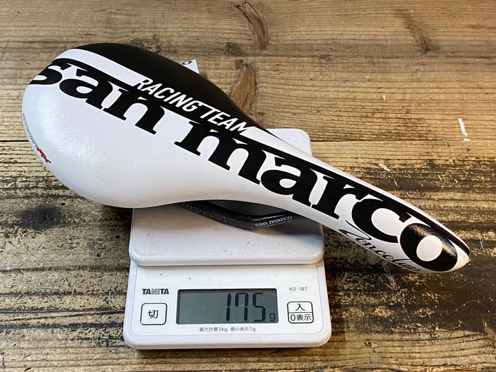 JR321 サンマルコ san marco Zoncolan CARBON FX RACING TEAM サドル 白黒 127mm CARBON レール