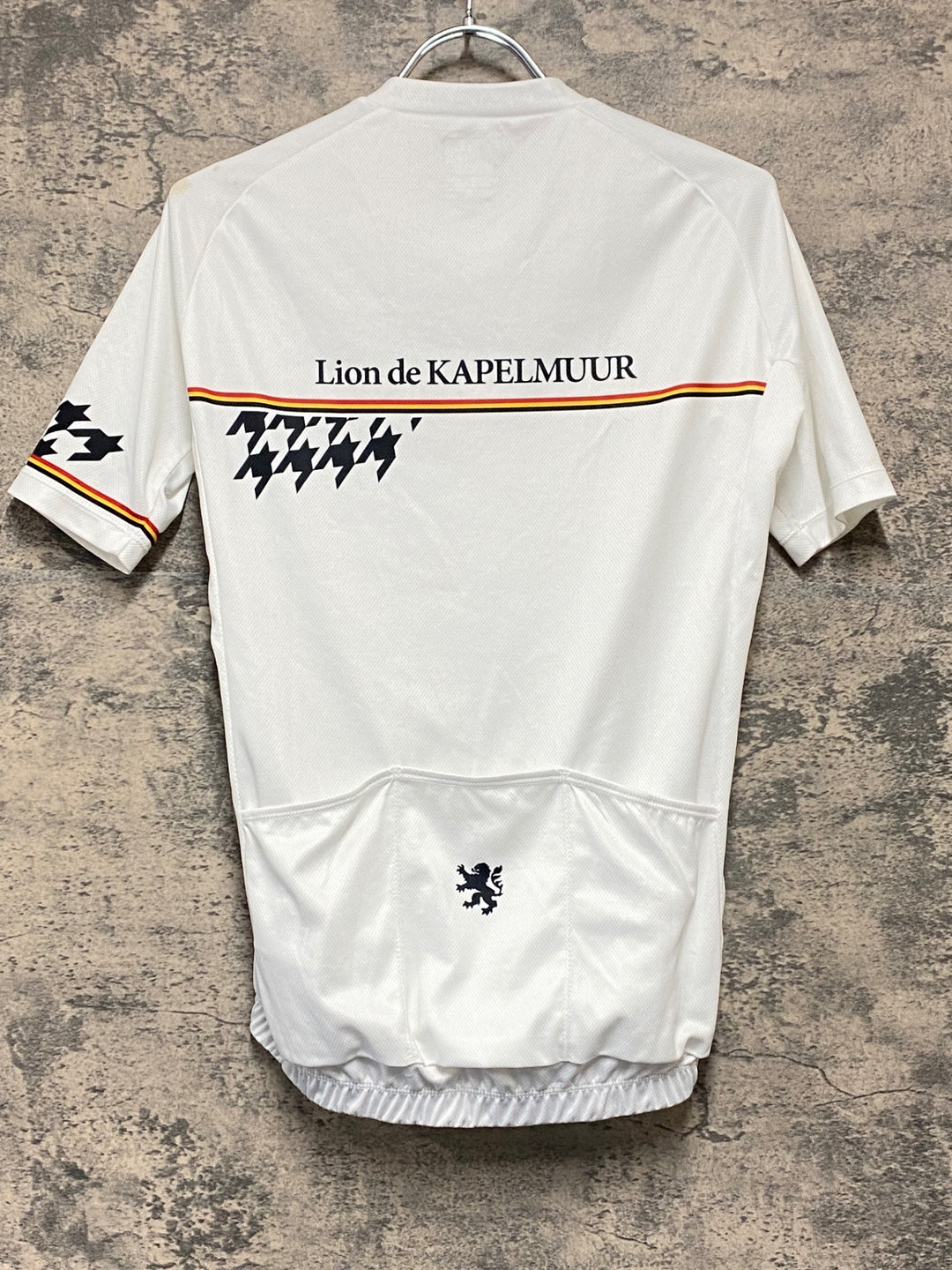 KI476 リオンドカペルミュール Lion de KAPELMUUR 半袖 サイクルジャージ S 白