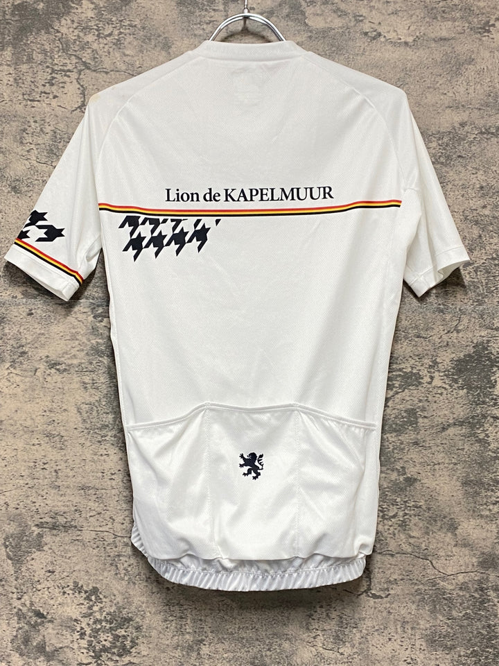 KI476 リオンドカペルミュール Lion de KAPELMUUR 半袖 サイクルジャージ S 白