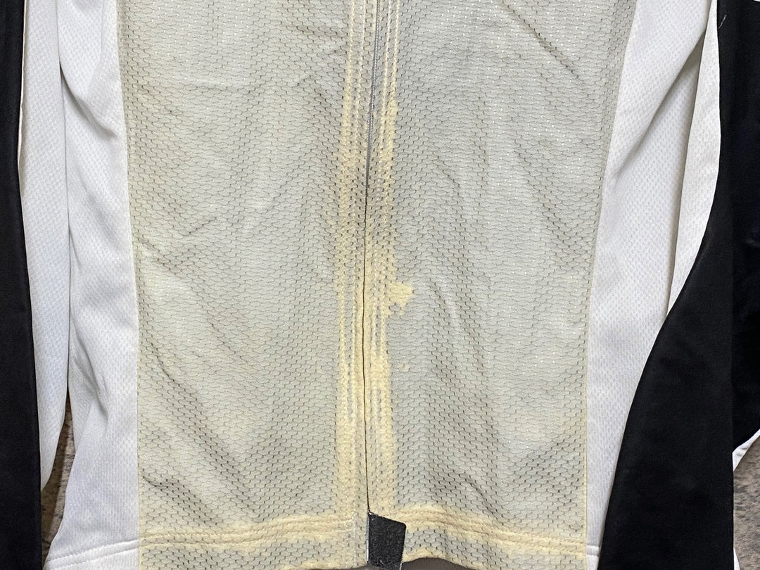 JQ219 アソス assos AIR BLOCK 799 長袖 サイクルジャージ M 赤黒 防風 変色