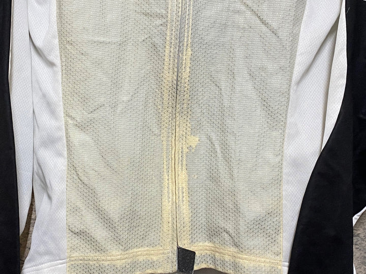 JQ219 アソス assos AIR BLOCK 799 長袖 サイクルジャージ M 赤黒 防風 変色