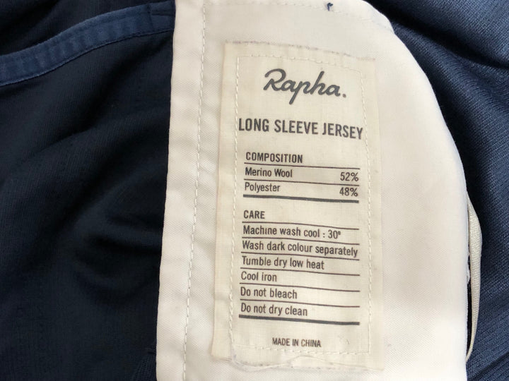 JZ500 ラファ RAPHA LONG SLEEVE JERSEY 長袖 サイクルジャージ M ネイビー