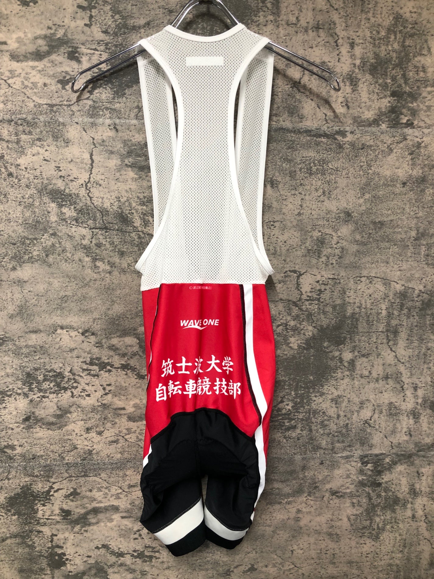 JJ178 ウェイブワン WAVEONE ビブショーツ 赤 M 筑土波大学 弱虫ペダル