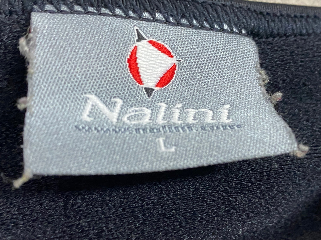 JN951 ナリーニ Nalini ビブタイツ 黒 L 裏起毛
