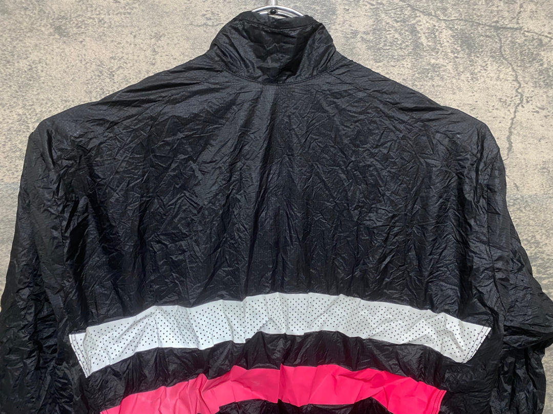 KQ562 ラファ Rapha BREVET FLYWEIGHT WIND JACKET 長袖 ウインドブレーカー 黒 S パッカブル