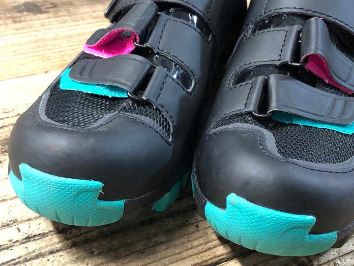 KG417 フィジーク fizik M6 MTB shoes WOMAN ビンディングシューズ 2穴 ブラック レディース EU36 ※ペン字あり