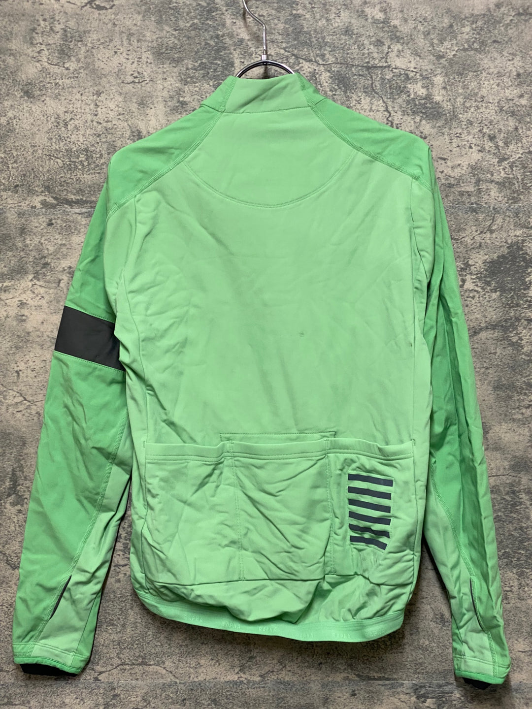 JQ226 ラファ Rapha PRO TEAM JACKET 長袖 サイクルジャケット グリーン M 裏起毛