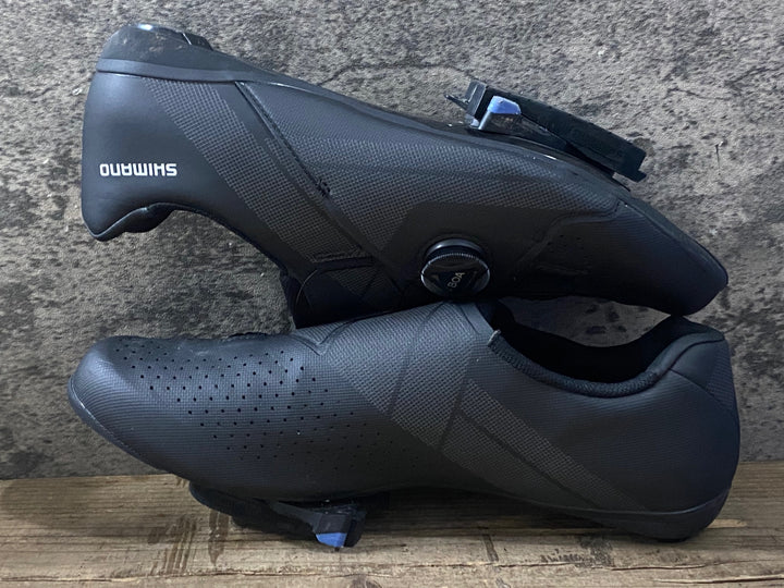 KM049 シマノ SHIMANO SHRC300M L01 E ビンディングシューズ 黒 SPD-SL EU44E