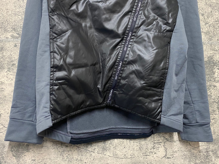 KI143 レリック reric plus 長袖 サイクルジャケット 黒グレー S 裏起毛