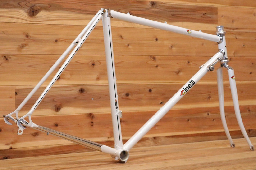 チネリ CINELLI スーパーコルサ SUPERCORSA 1990年頃 クロモリ スチール ロードバイク フレームセット リペイント品 【広島店】