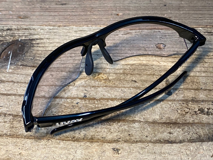 JQ912 ウベックス UVEX sportstyle 802 サングラス アイウェア ブラック クリアレンズ
