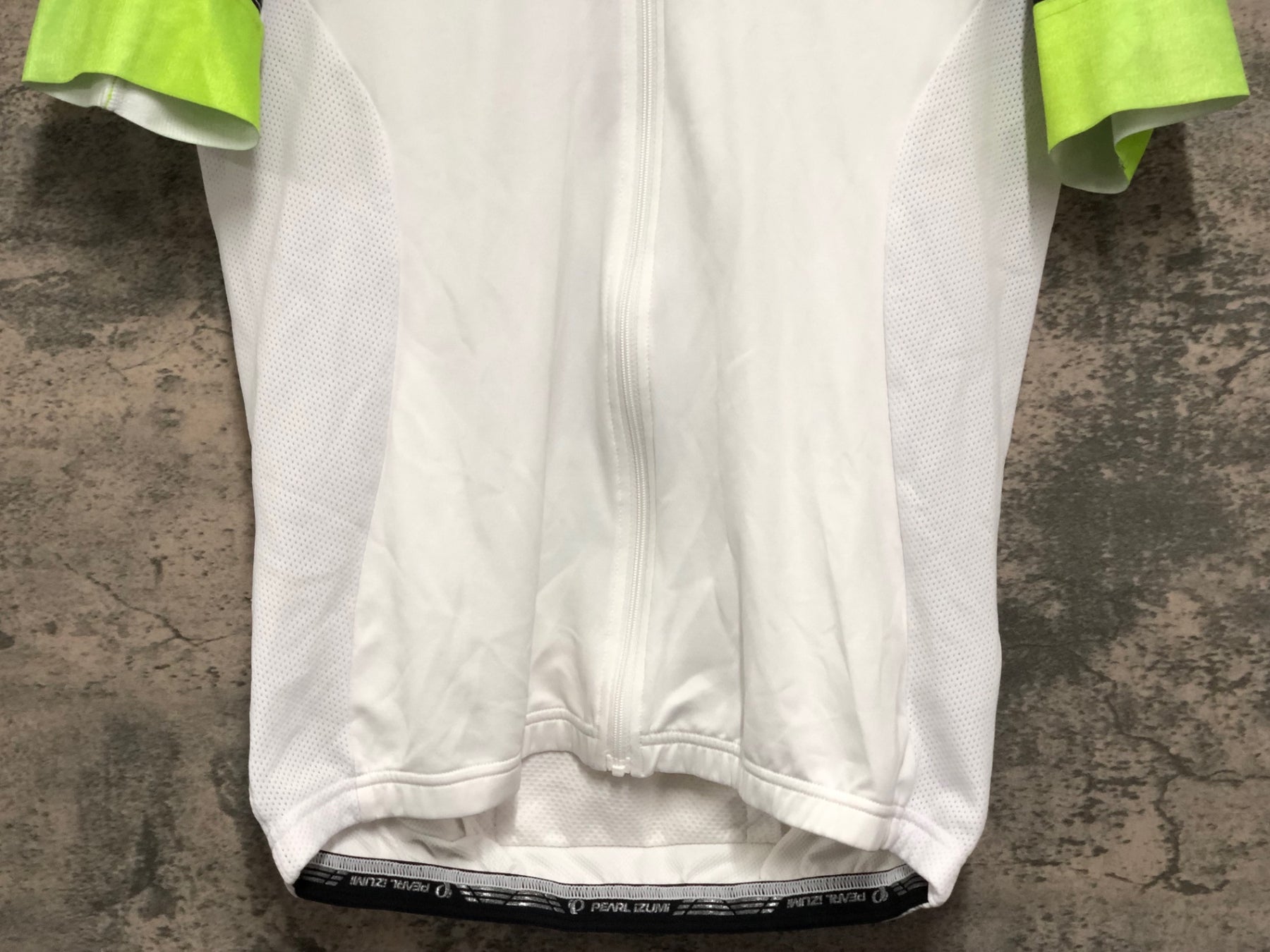 KE461 パールイズミ PEARL iZUMi 半袖 サイクルジャージ 白 グレー 黄