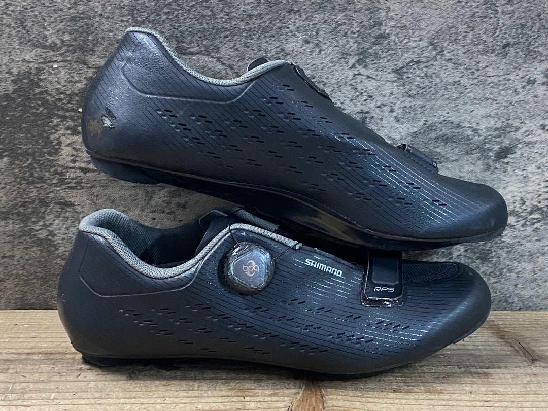 JU399 シマノ SHIMANO RP5 SH-RP501-S L ビンディングシューズ 黒 EU44 3穴