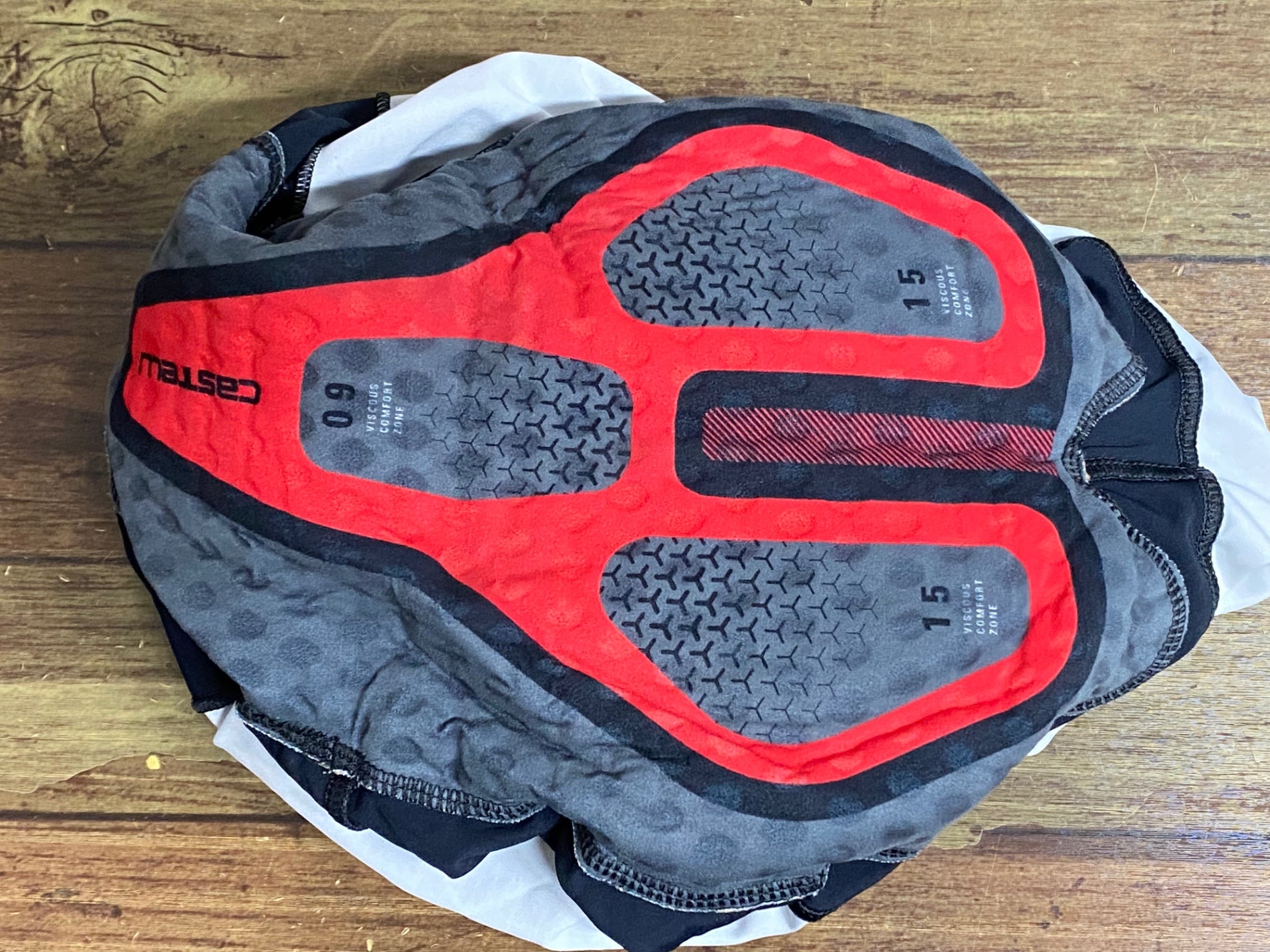 カステリ　Castelli Rosso corsaビブショーツ M ブラック KB686 カステリ CASTELLI ROSSO CORSA ビブショーツ 黒 M ※擦れ – BICI