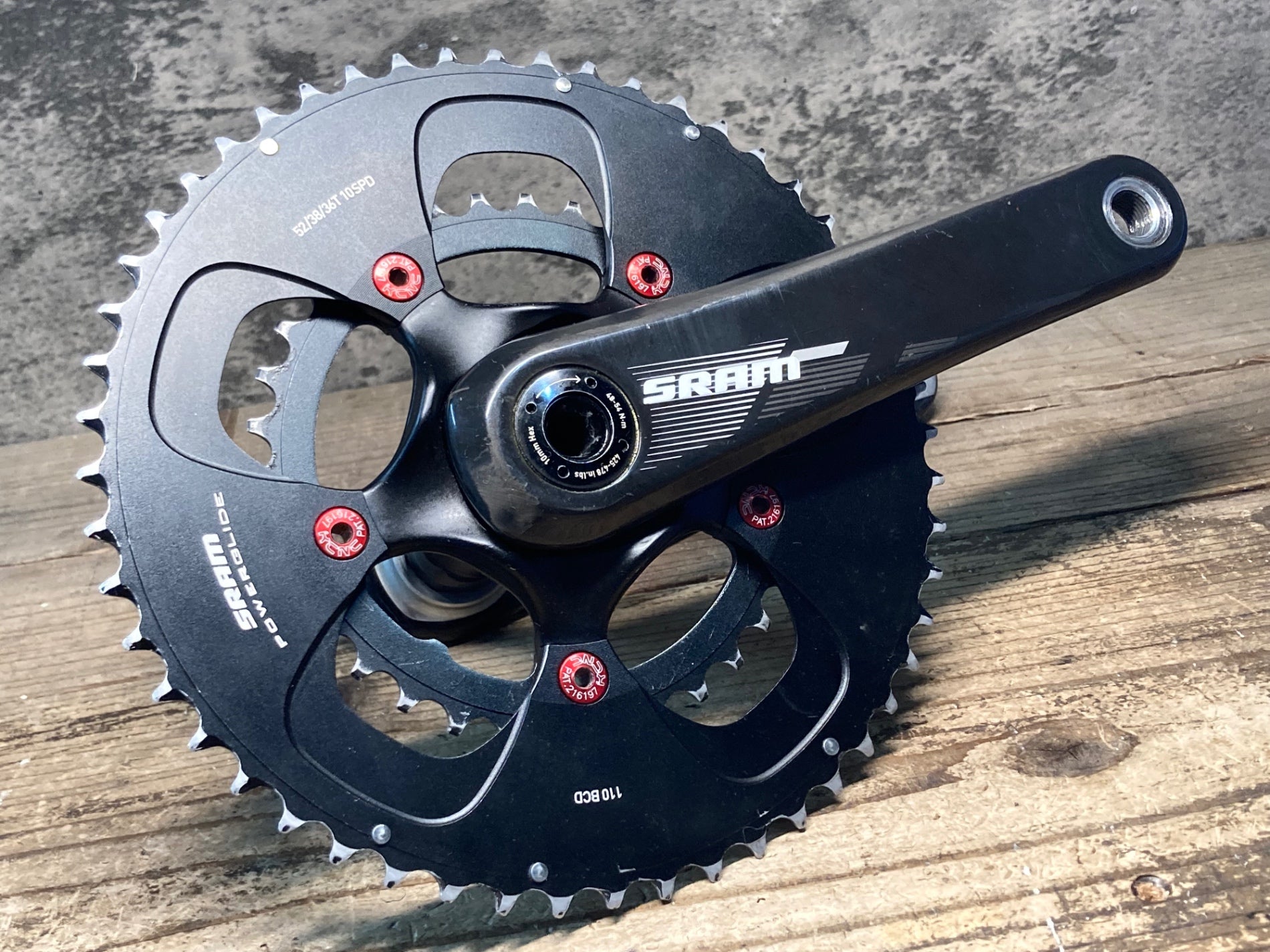 JM046 スラム SRAM クランクセット 172.5mm 52/34T 5ARM PCD110 – BICI