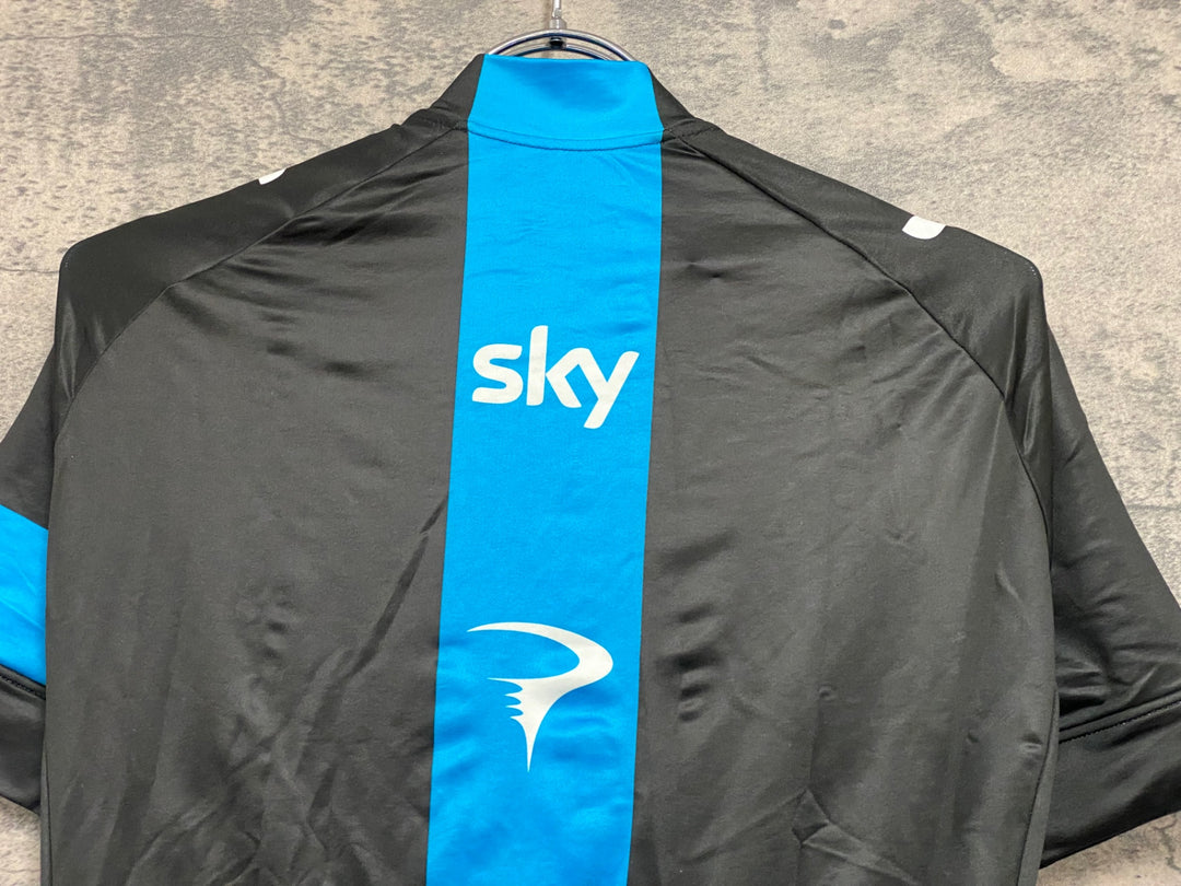 JV188 ラファ Rapha PRO TEAM JERSEY TEAM SKY 長袖 サイクルジャージ 黒 XS