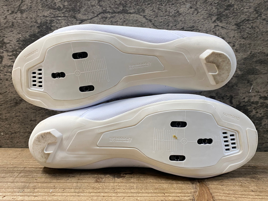 KA967 シマノ SHIMANO RC3 SHRC300M W01 S ビンディングシューズ 3穴 BOA 白 EU40 ※傷