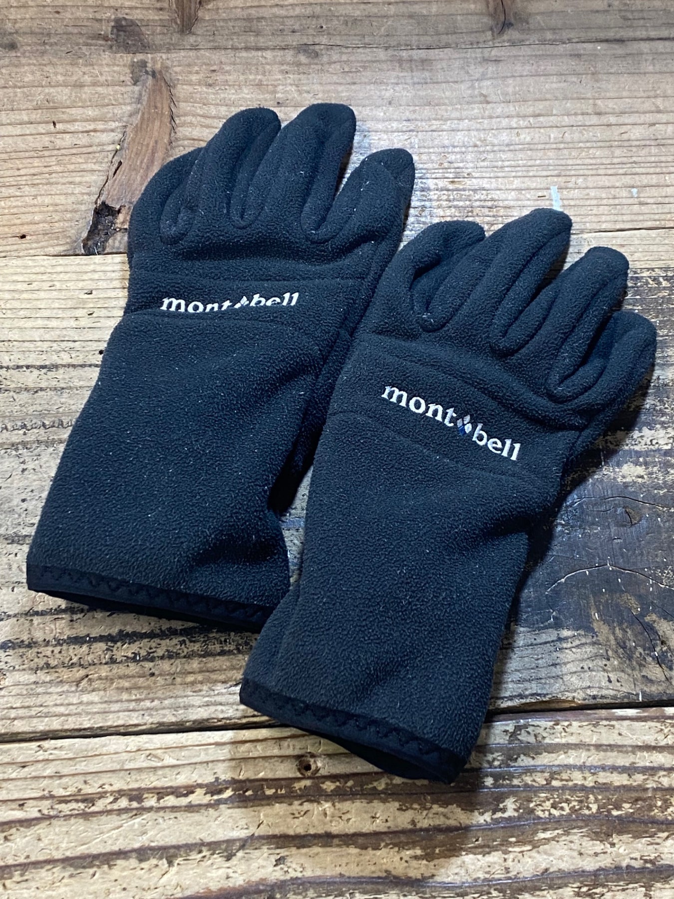 JW745 モンベル mont-bell 長指 グローブ 黒 S 裏起毛 GORE-TEX