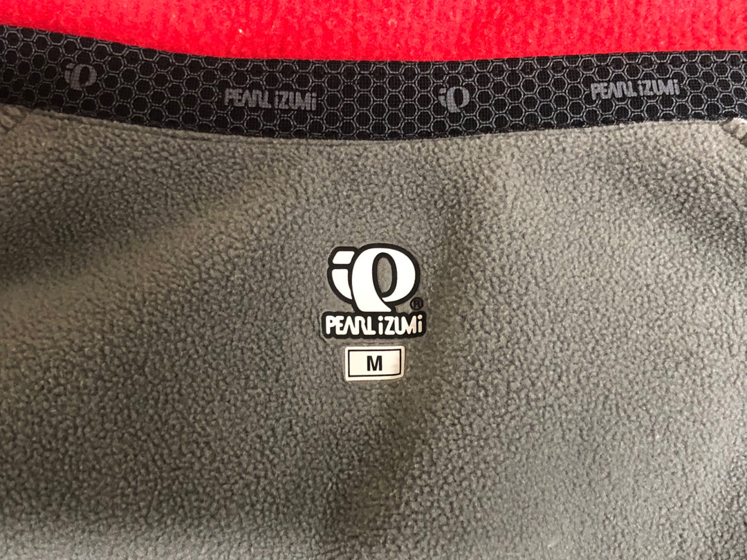 KN005 パールイズミ PEARL iZUMi 長袖 サイクルジャージ 白 M 裏起毛 WINDBREAK