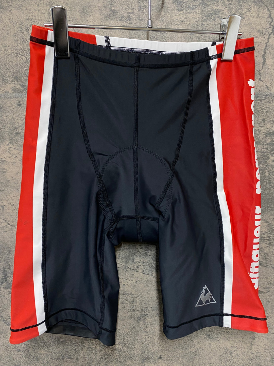 KC996 ルコックスポルティフ le coq sportif レーサーパンツ 黒赤白 L