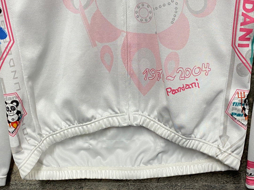 JT534 パンダーニ Pandani 長袖 サイクルジャージ 白 L