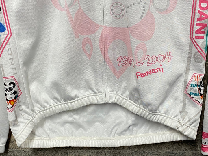 JT534 パンダーニ Pandani 長袖 サイクルジャージ 白 L