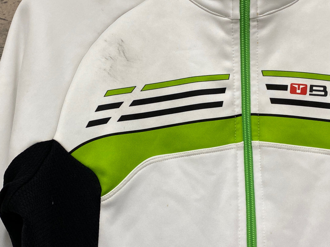 JN086 バイシクルライン BICYCLE LINE 裏起毛 サイクルジャケット 白 S