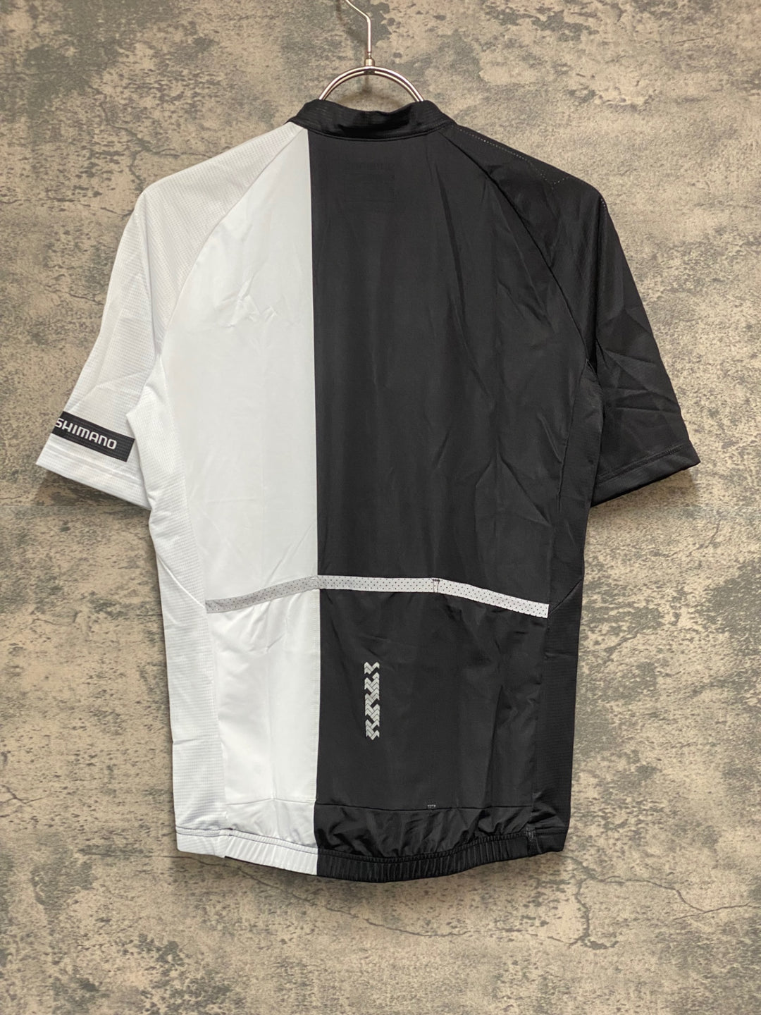 JY882 シマノ SHIMANO 半袖 サイクルジャージ 白 黒 M