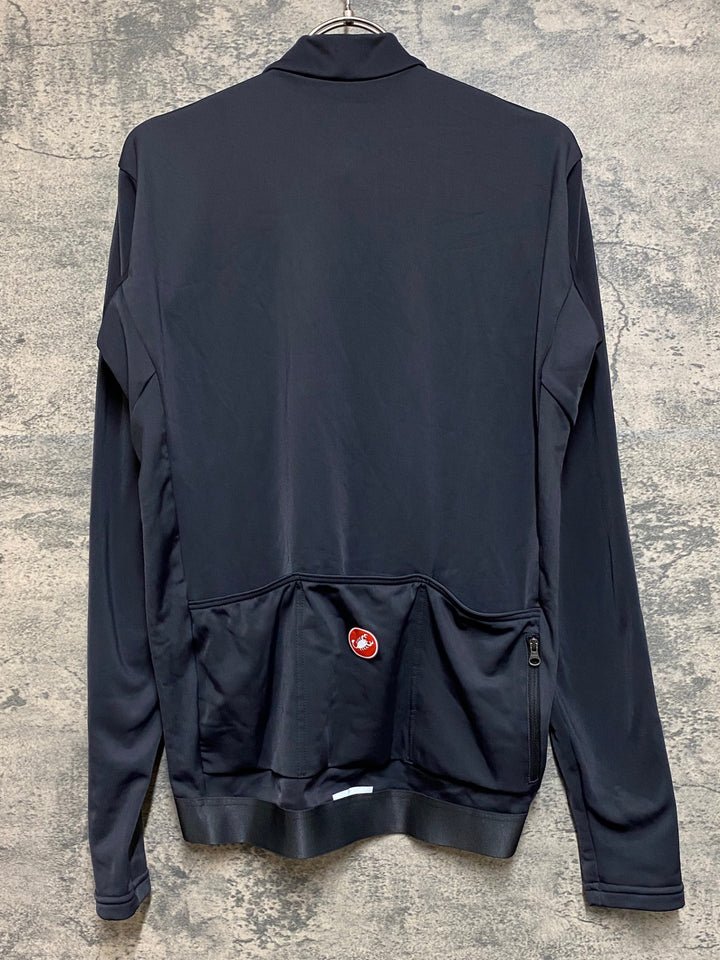JP537 カステリ CASTELLI 長袖 サイクルジャージ 黒 L 裏起毛
