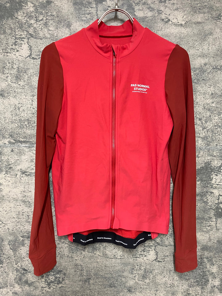 JY482 パスノーマルスタジオ PAS NORMAL STUDIOS Mechanism Long Sleeve Jersey 長袖 サイクルジャージ レッド M
