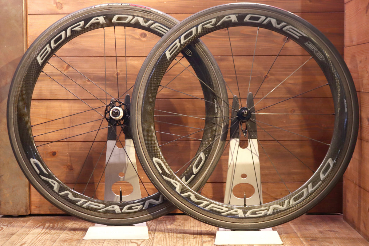 カンパニョーロ Campagnolo ボーラワン BORA ONE 50 AC3 カーボン チューブラー ホイールセット シマノ12S/11S  【南麻布店】