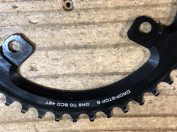 KJ605 ウルフトゥース WOLFTOOTH DROP STOP-B GR8 ナローワイド チェーンリング 46T PCD110 4H