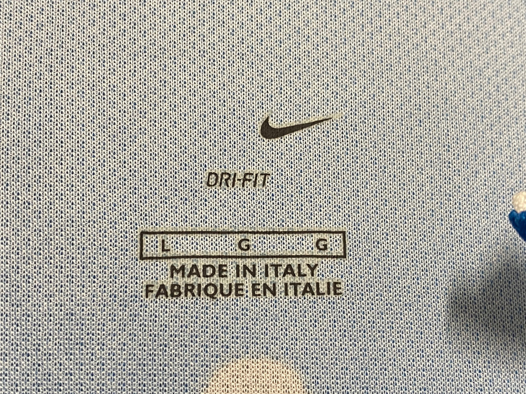JU911 ナイキ NIKE 長袖 サイクルジャージ 青 L DISCOVERY CHANNEL ハーフジップ