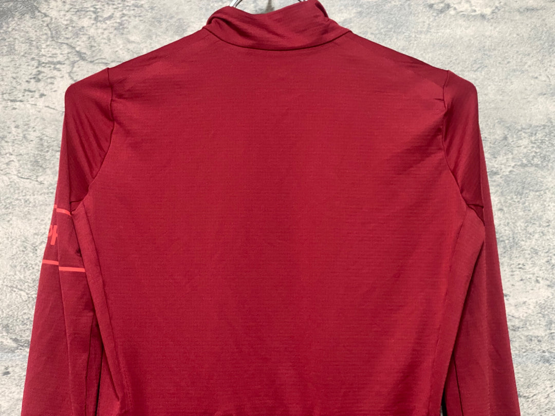 KE079 ラファ Rapha PRO TEAM LONG SLEEVE THERMAL JERSEY 長袖 サイクルジャージ バーガンディ XS