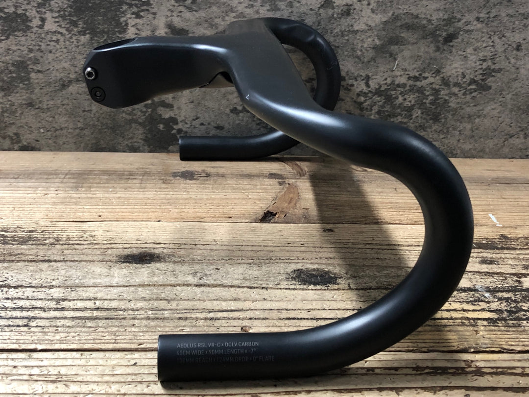 KI842 ボントレガー BONTRAGER AEOLUS RSL VR-C ハンドルバー カーボン ステム一体型 100mm ブラケットC-C400mm