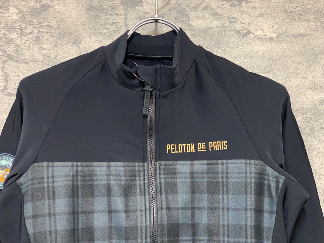 JG359 プロトンドパリ PELOTON DE PARIS Atlas Puffy Jacket 長袖 サイクルジャケット 黒 S 裏起毛