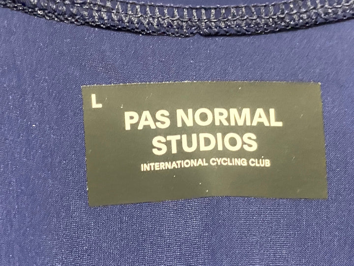 JY675 パスノーマルスタジオ PAS NORMAL STUDIOS 半袖 サイクルジャージ 紺 L