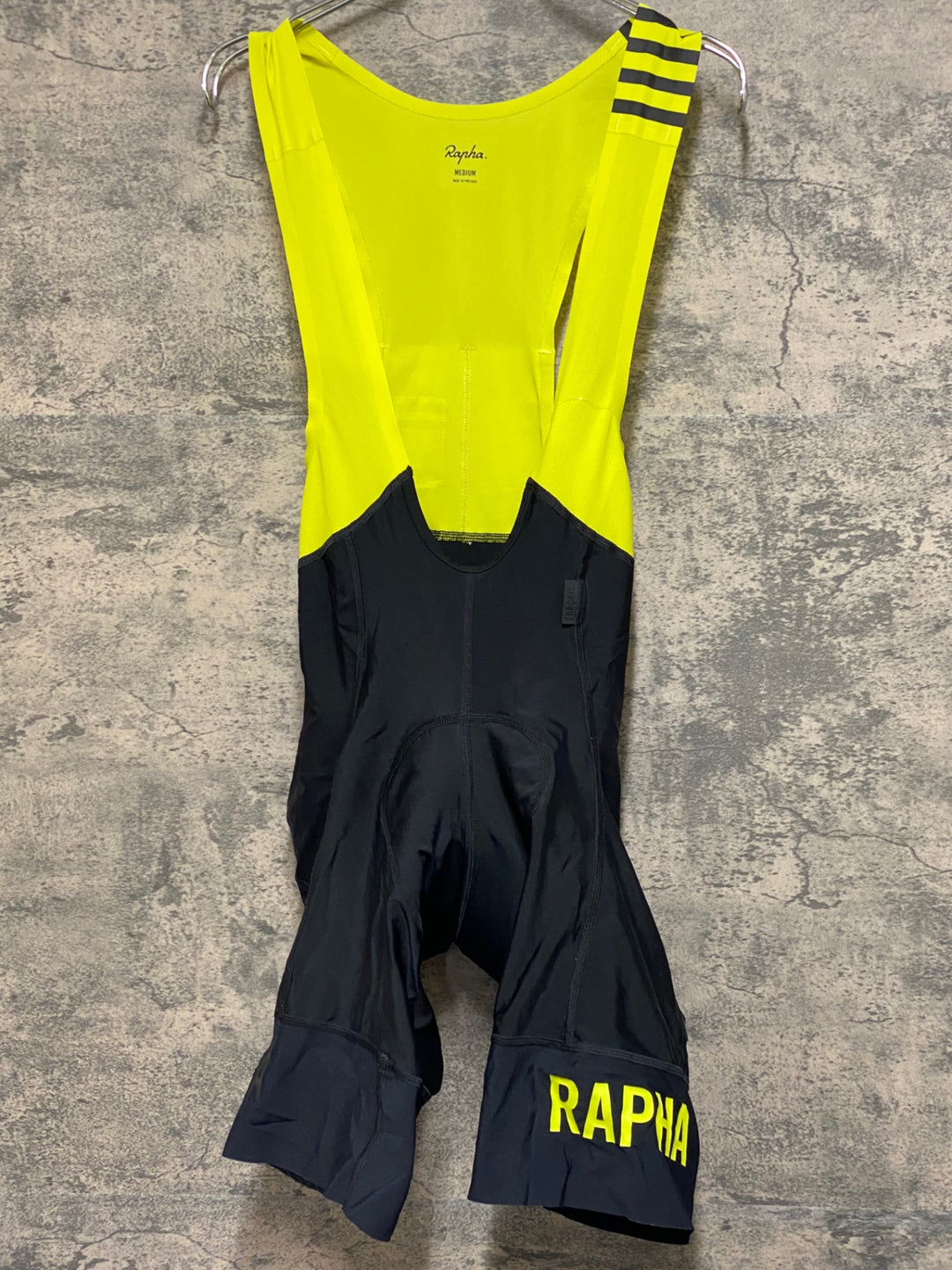 JM010 ラファ Rapha MEN'S PRO TEAM BIB SHORTS Ⅱ ビブショーツ 黒 黄 M
