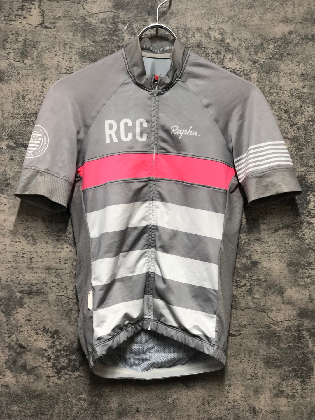 JZ496 ラファ RAPHA PRO TEAM JERSEY 半袖 サイクルジャージ S RCC グレー