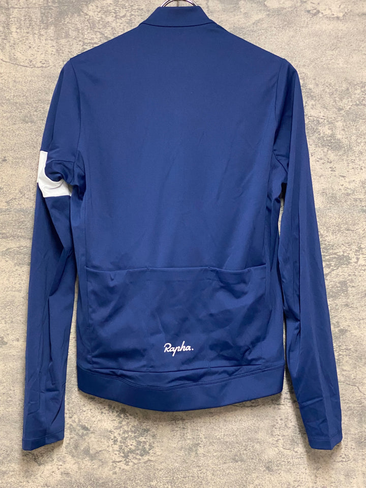 KJ128 ラファ Rapha MEN'S CORE THERMAL LONG SLEEVE JERSEY 長袖 サイクルジャージ ネイビー M