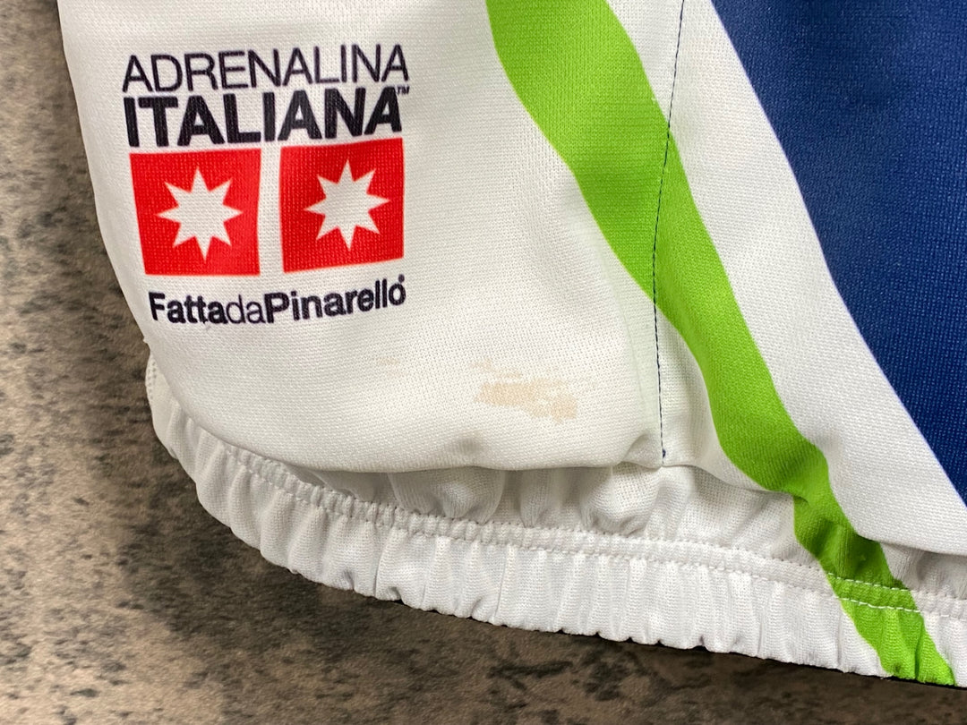 KB081 パールイズミ PEARL iZUMi 半袖 サイクルジャージ 白 紺 XL PINARELLO
