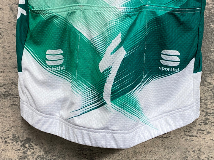 JZ564 スポーツフル sportful 半袖 サイクルジャージ 白緑 S BORA hansgrohe
