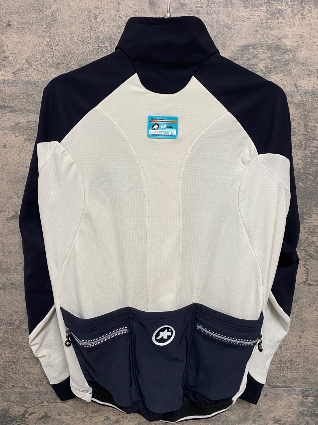 KF641 アソス assos iJ. habu5 長袖 サイクルジャージ 白 黒 S