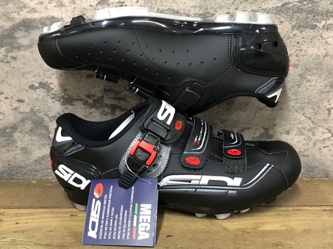 JU615 シディ SIDI SCARPE MTB DOMINATOR 7 MEGA ビンディングシューズ SPD 黒 EU43 未使用品