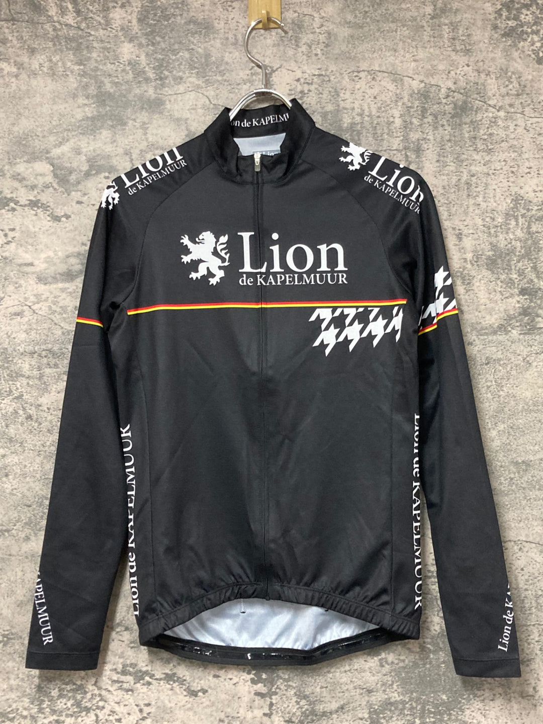 JW661 リオンドカペルミュール Lion de KAPELMUUR 長袖 サイクルジャージ 黒 S