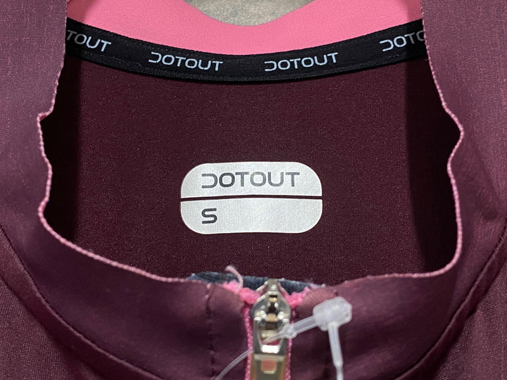 KM230 ドットアウト DOTOUT FANATICA JERSEY 半袖 サイクルジャージ 赤グレー S