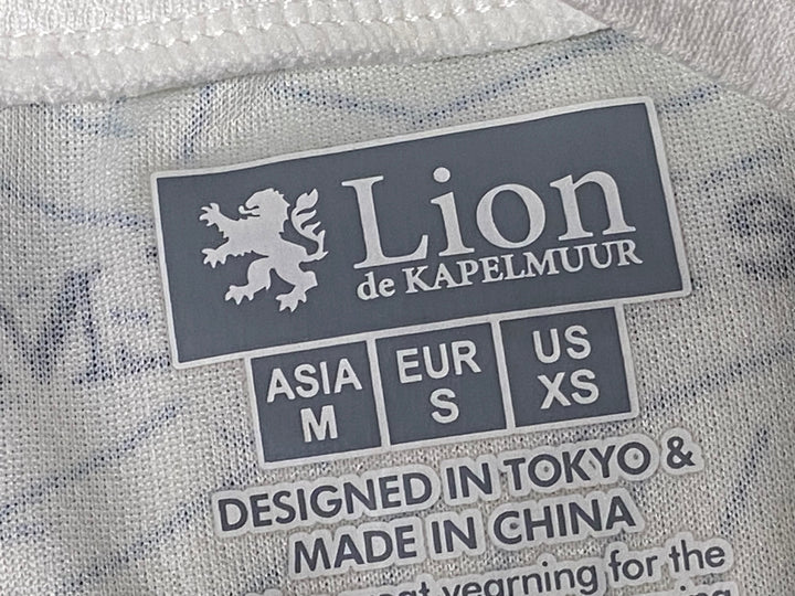 JZ139 リオンドカペルミュール Lion de KAPELMUUR 半袖 サイクルジャージ 白 M