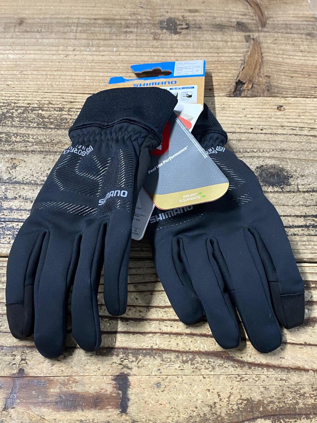 KA894 シマノ SHIMANO INFINIUM PRIMALOFT 長指 グローブ 黒 M GORE-TEX